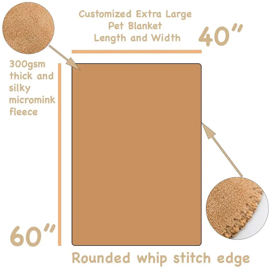 Personalized Extra Large Dog Blanket