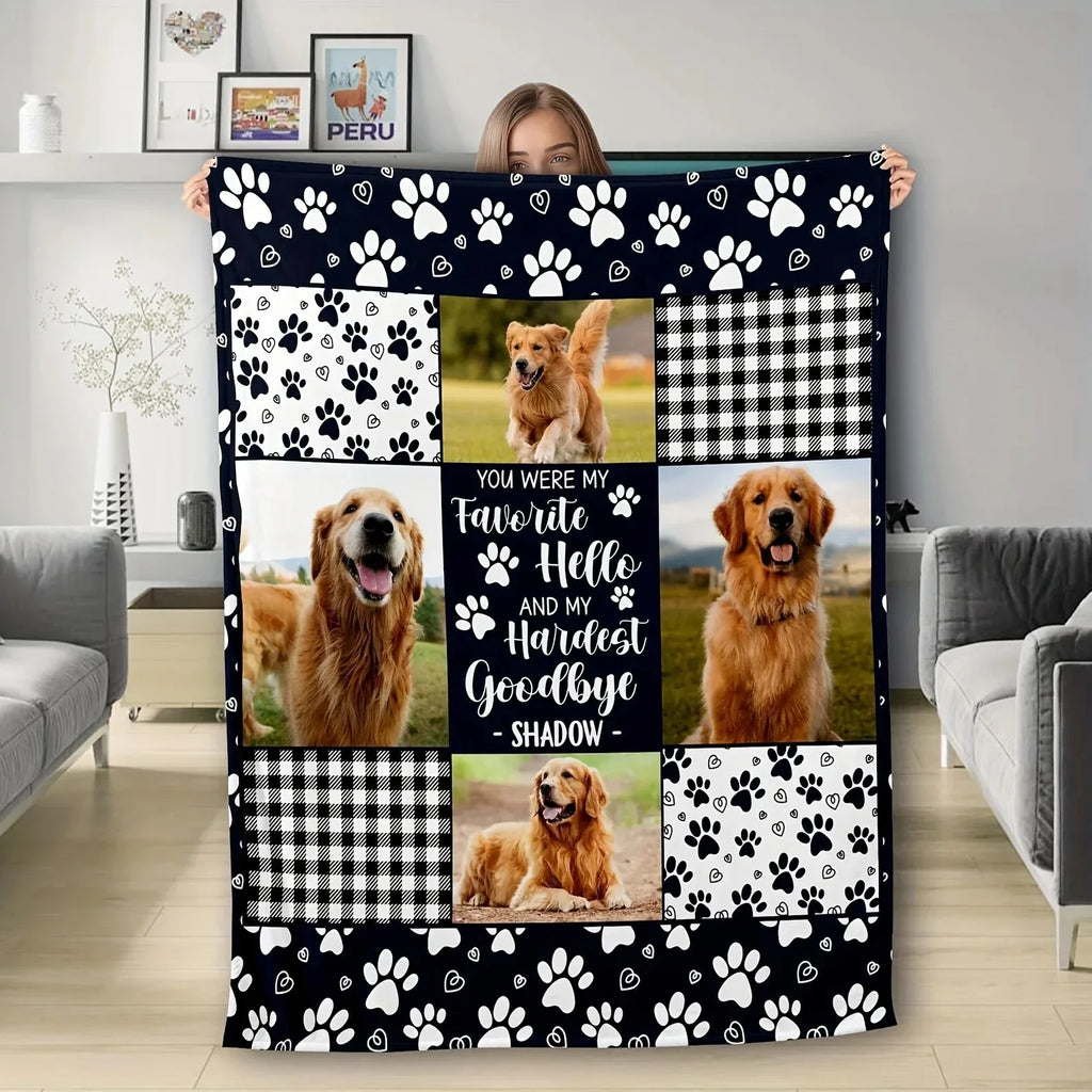 Personalized Pet Photo Blanket