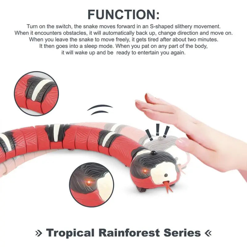 Smart Sensing Snake Interactive Pet Snake