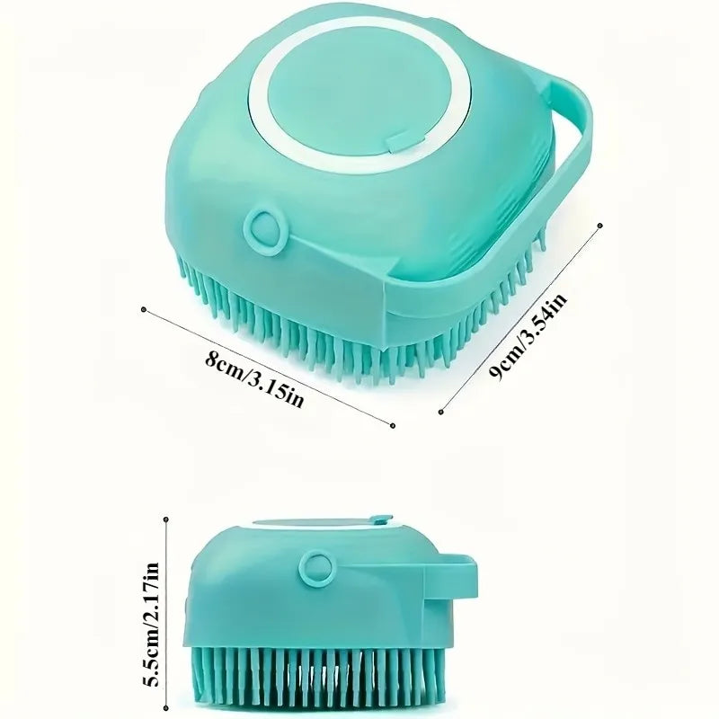 Shampoo Dispensing Dog Bath Brush 🐶