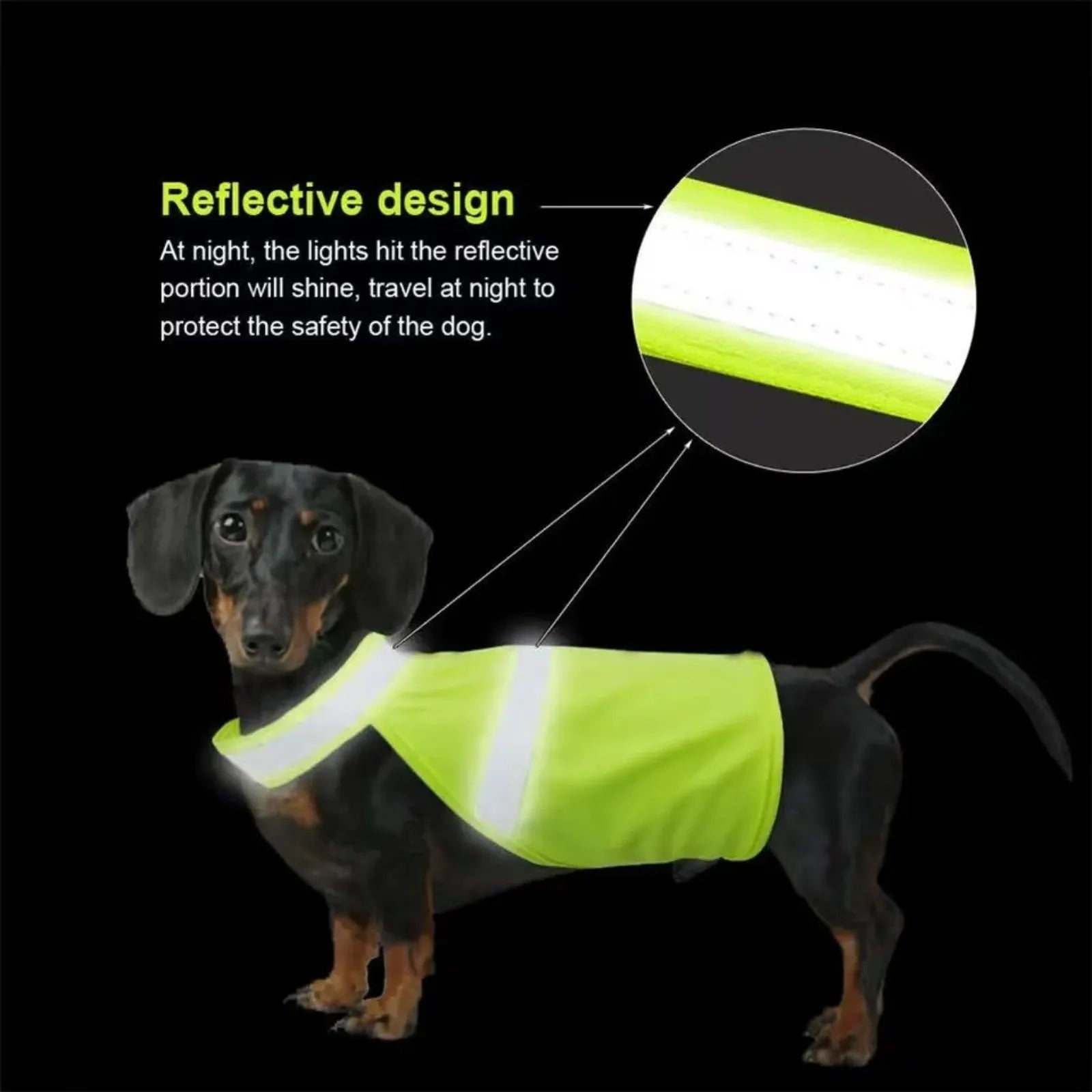 Reflective Fluorescent Dog Safety Vest