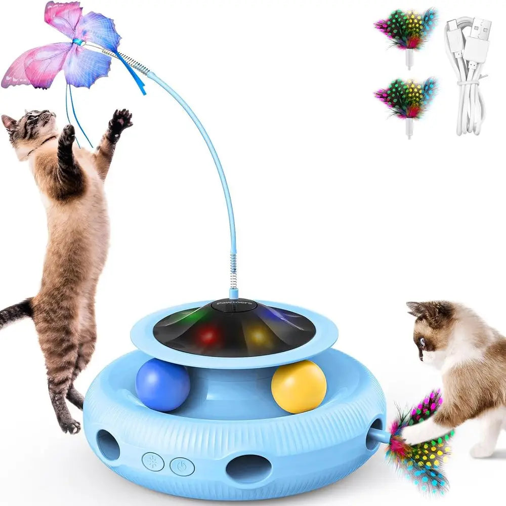3-in-1 Automatic Rechargeable Cat Toy