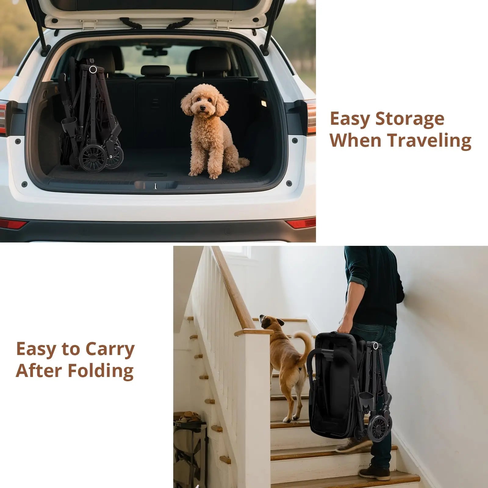 Foldable Lightweight Dog Stroller
