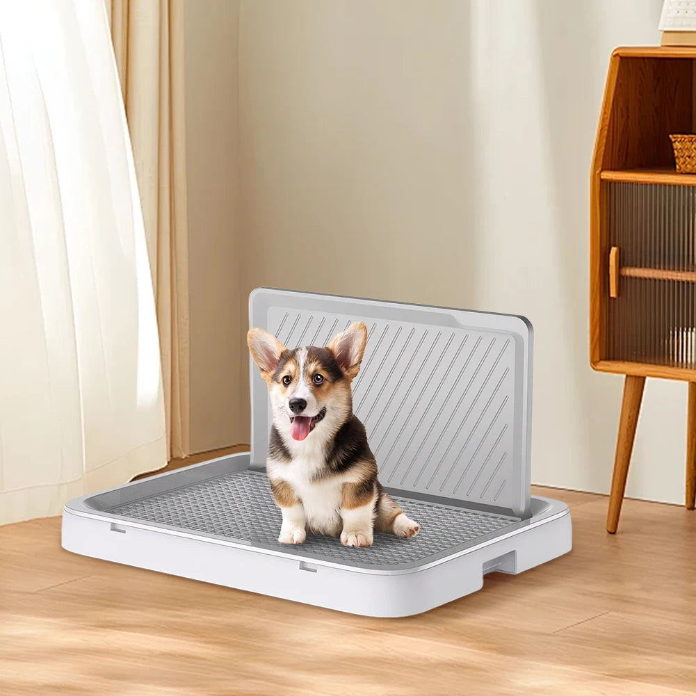 Dog Potty Tray with Pee Wall