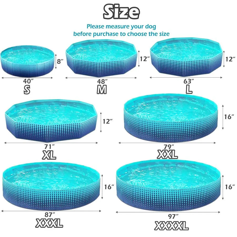 Foldable Hard Plastic Dog & Kiddie Pool