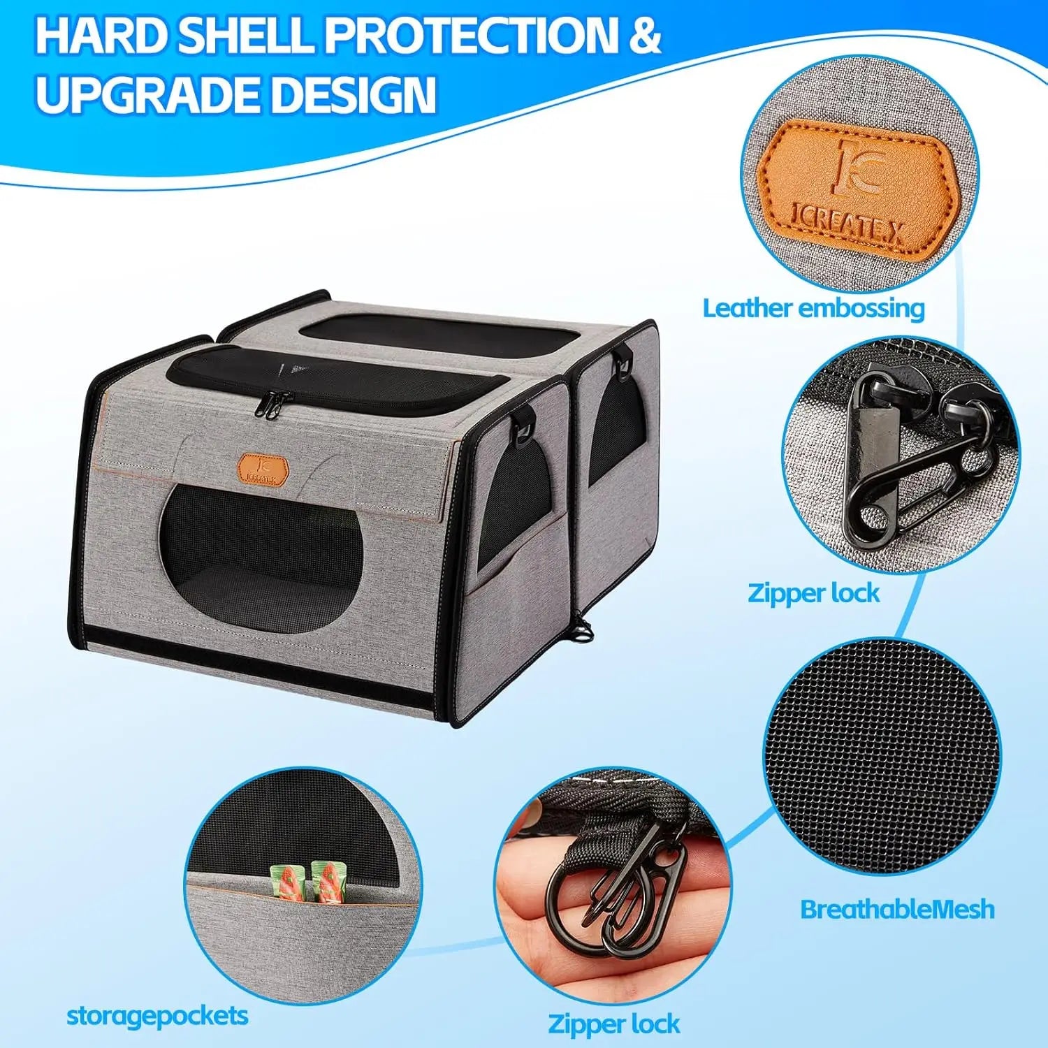 Cat Carrier with Litter Box