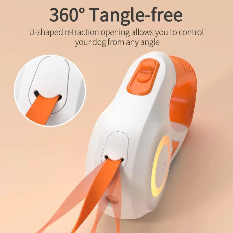 Retractable Dog Leash with Led Flashlight