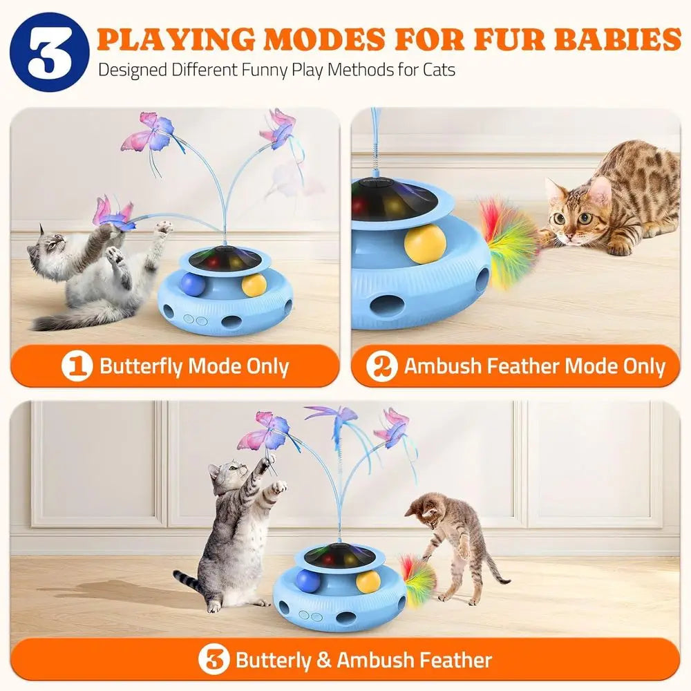 3-in-1 Automatic Rechargeable Cat Toy