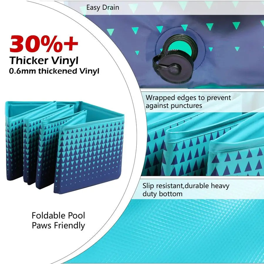 Foldable Hard Plastic Dog & Kiddie Pool