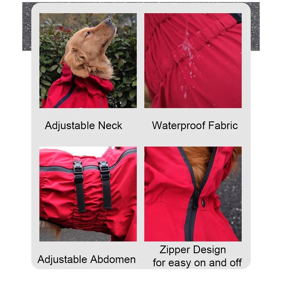 Waterproof Reflective Dog Rain Coat