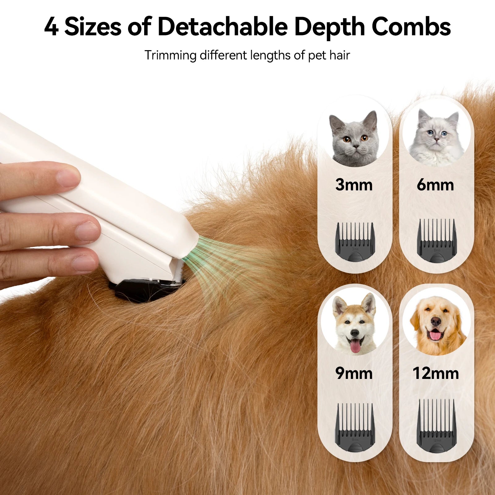 Pet Vacuum, Hair Dryer, and Grooming Clipper