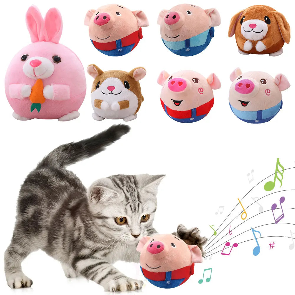 Cartoon Moving Pig Pet Plush Toy