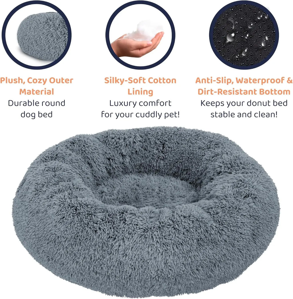 Plush Anxiety Relief Pet Bed
