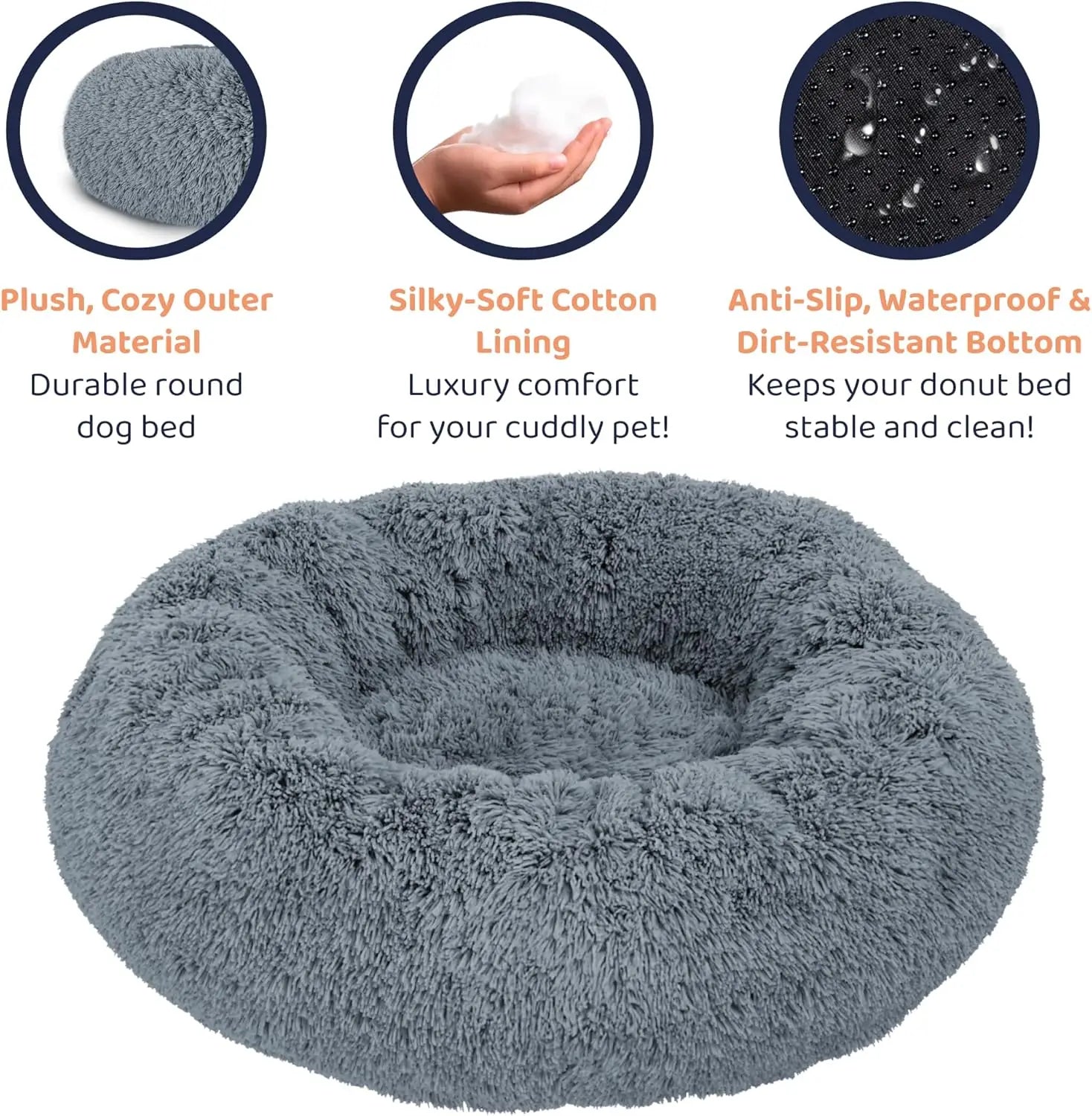 Plush Anxiety Relief Pet Bed