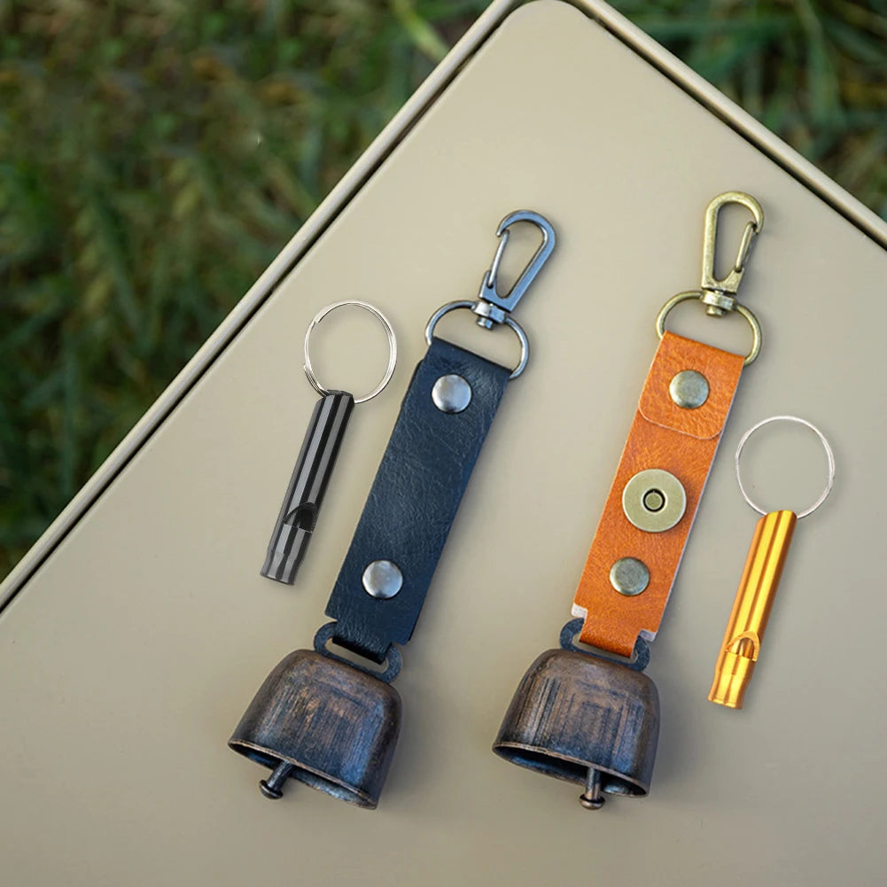 Bear Bell with Emergency Whistle Set