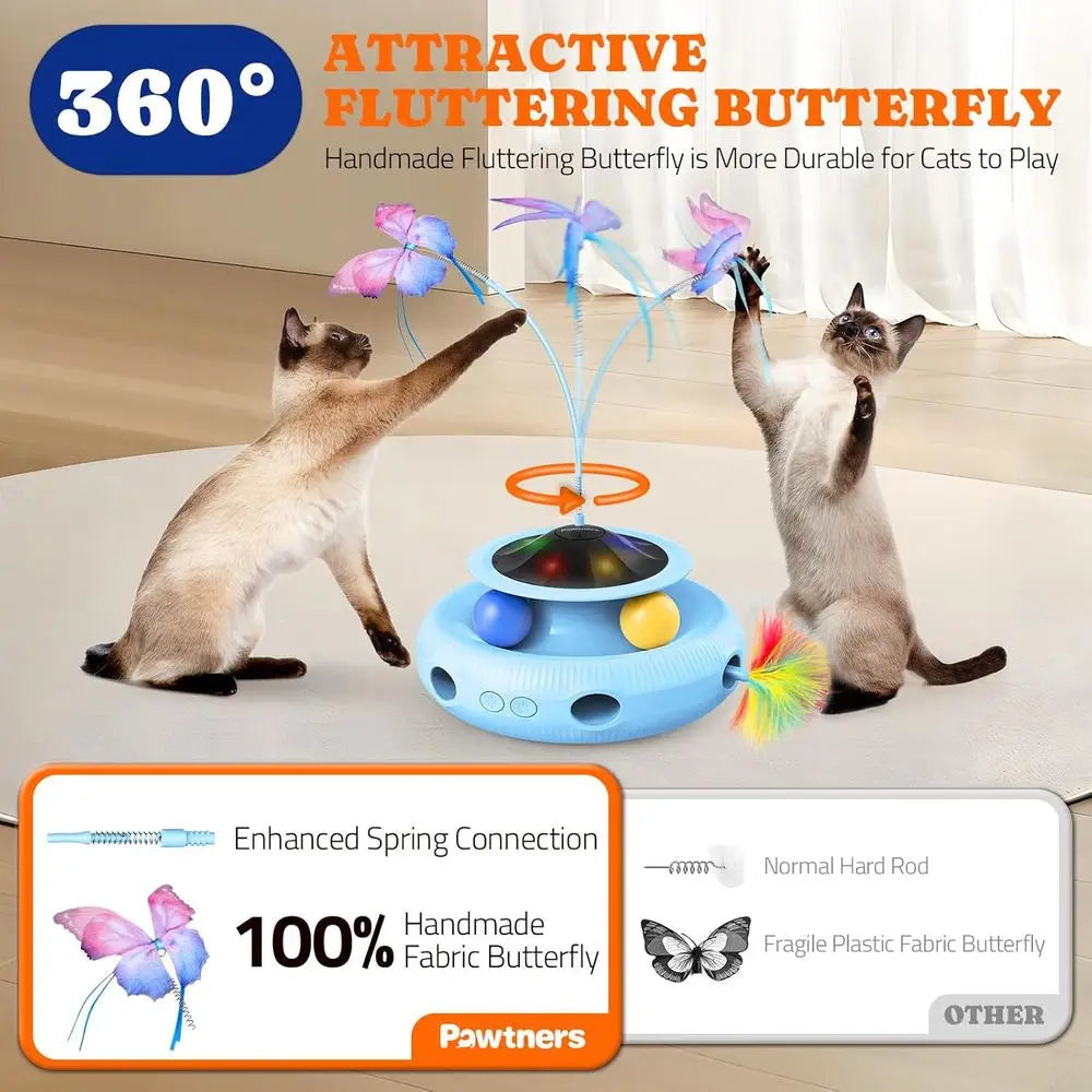 3-in-1 Automatic Rechargeable Cat Toy