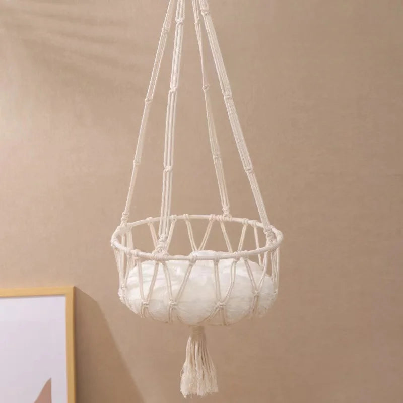 Bohemian Style Woven Cat Hammock