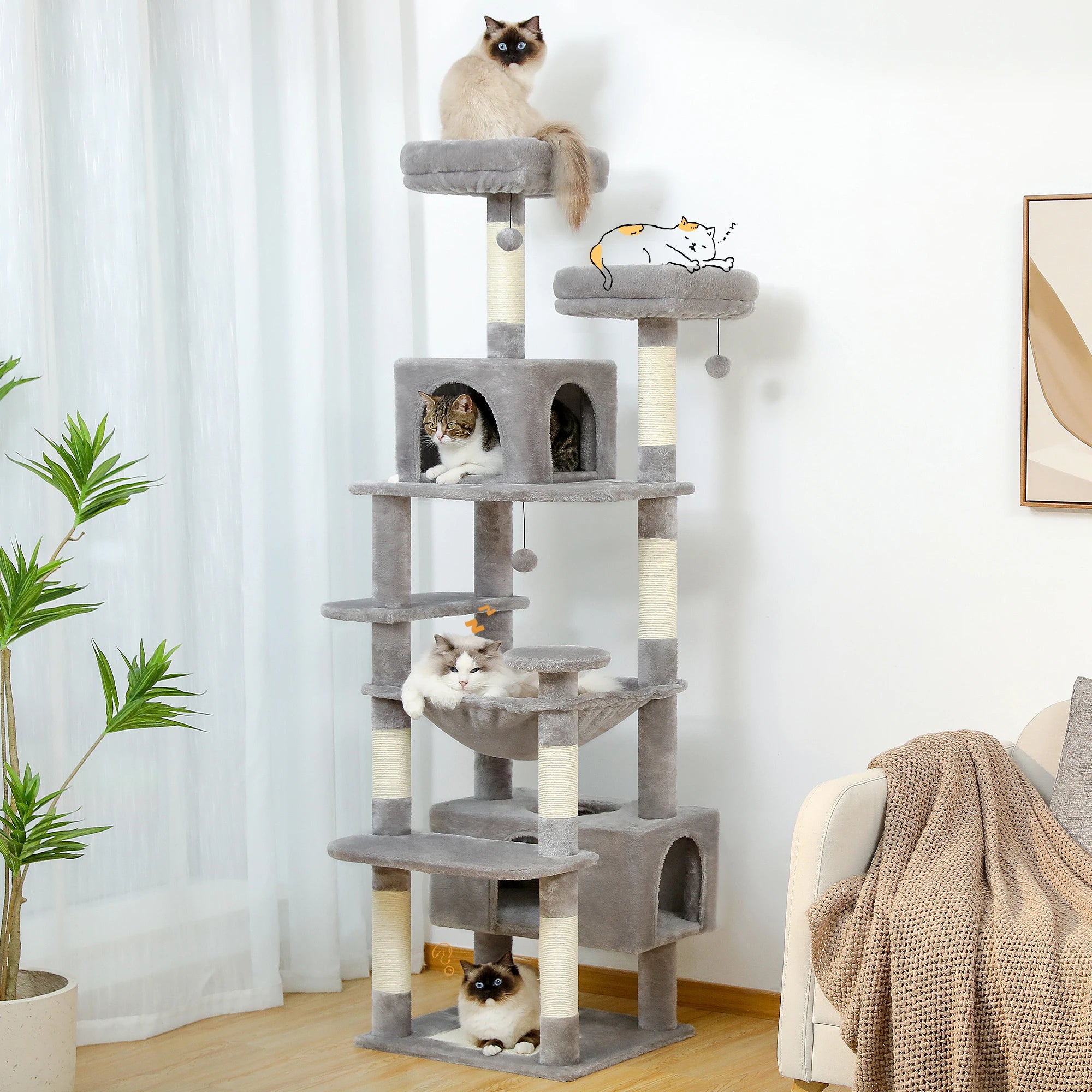 Large Cat Tree Tower