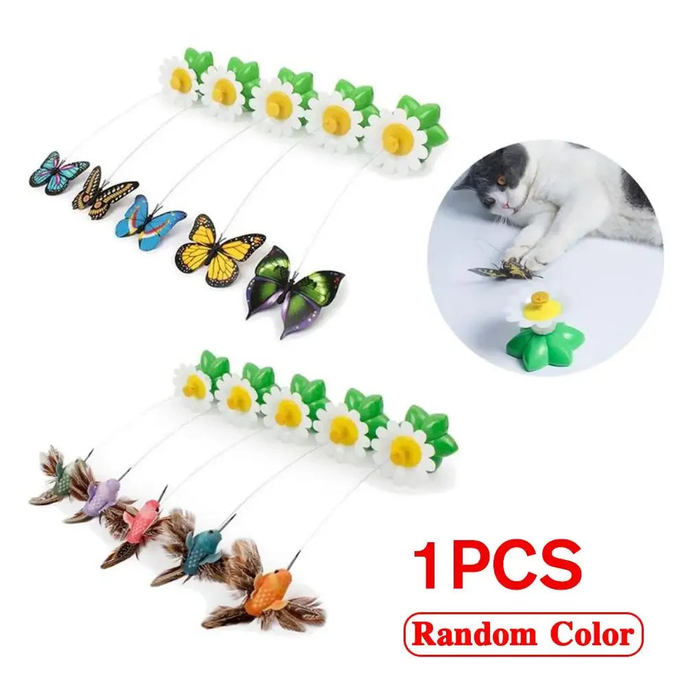 1PCS Electric Butterfly Cat Toy