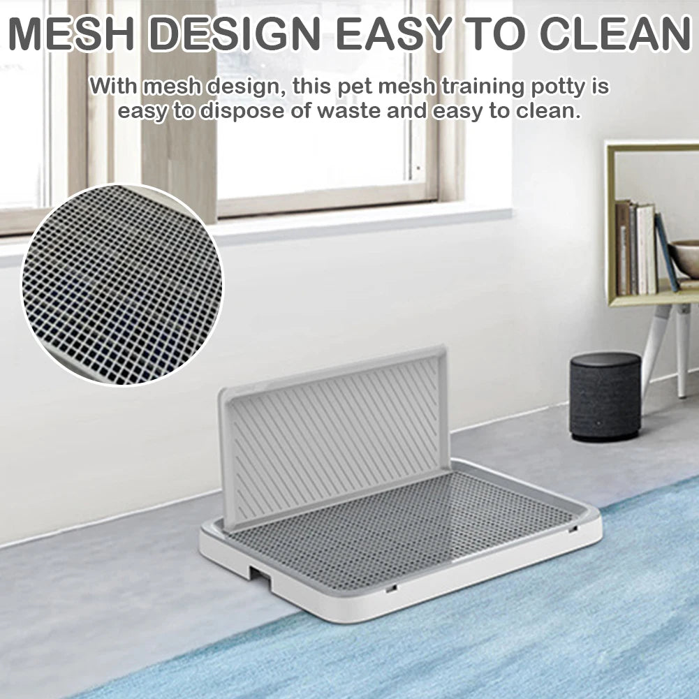 Dog Potty Tray with Pee Wall