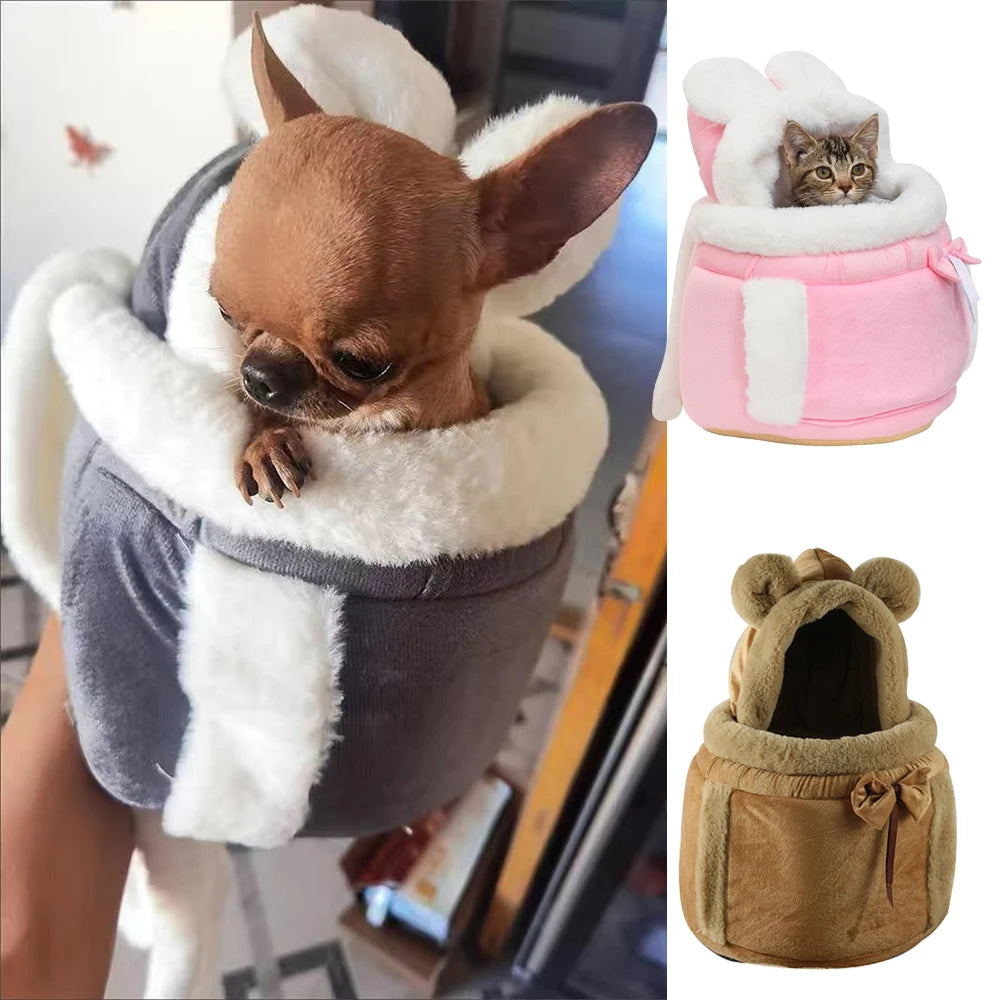 Winter Travel Puppy Backpack Carrier