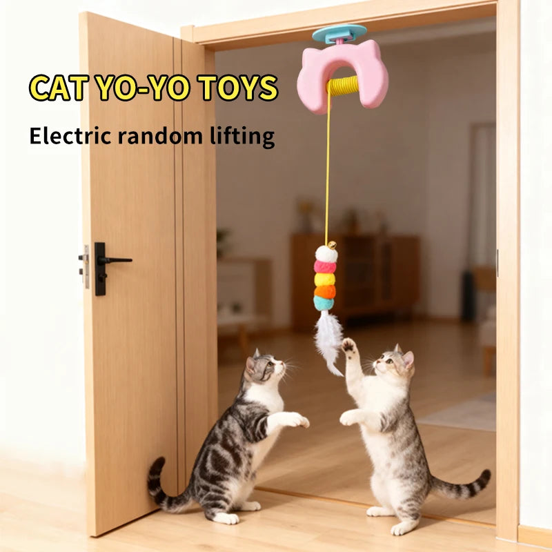 Electric Swinging Feather Cat Toy