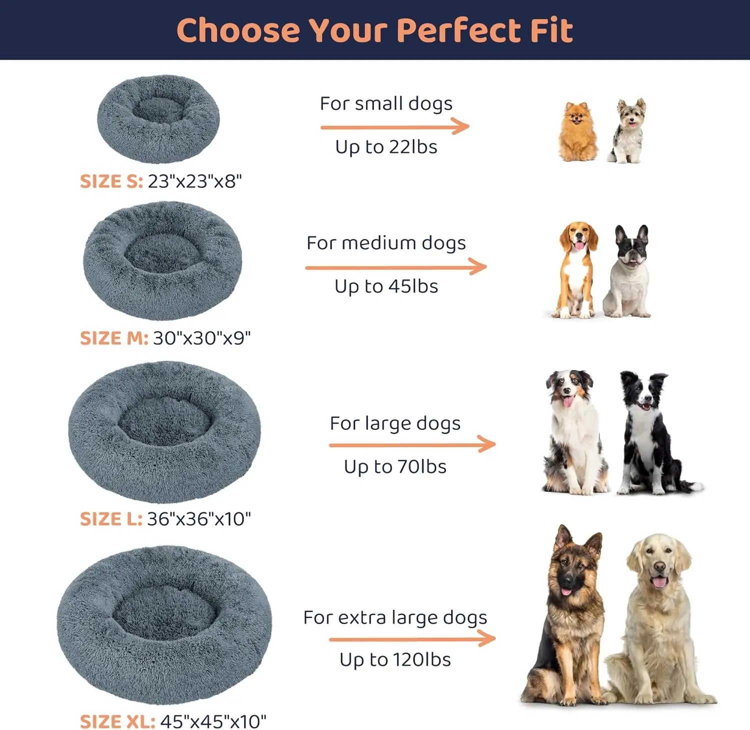 Plush Anxiety Relief Pet Bed