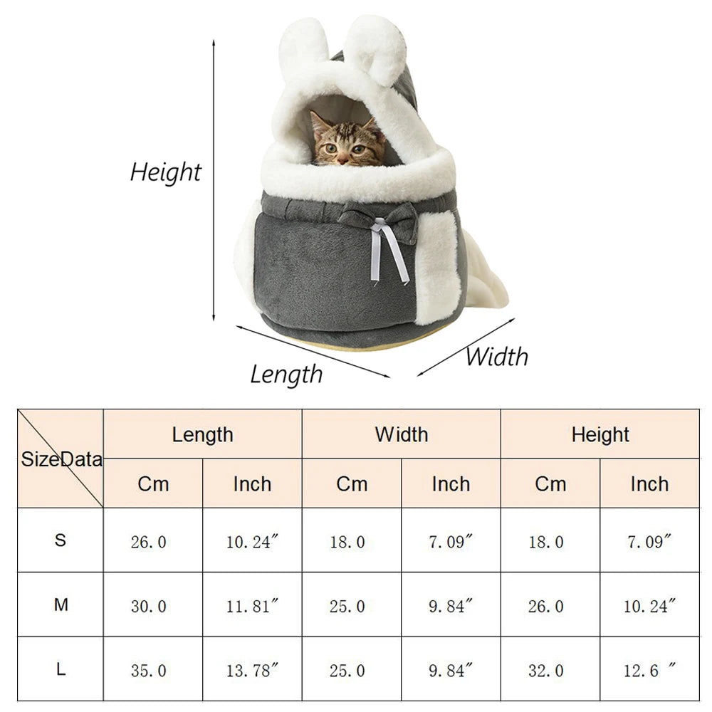 Winter Travel Puppy Backpack Carrier