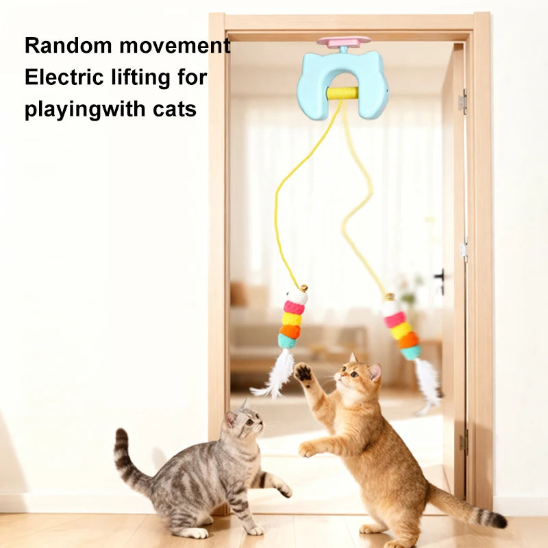 Electric Swinging Feather Cat Toy