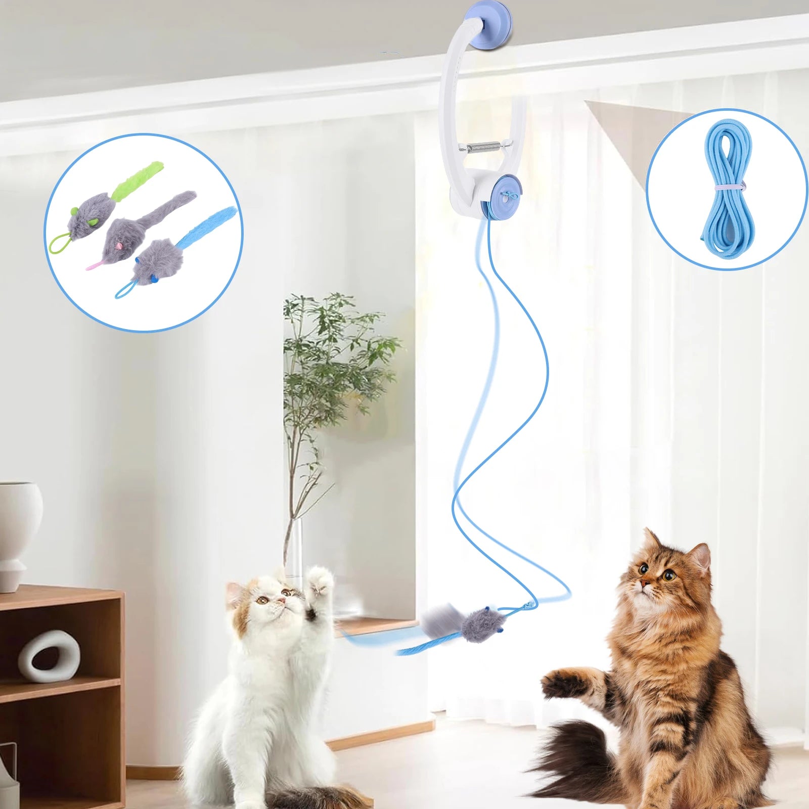 Interactive Door Hanging Cat Toy