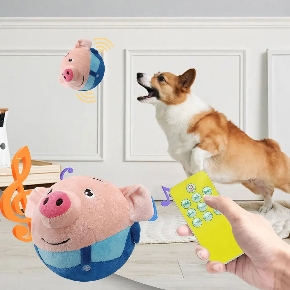 Cartoon Moving Pig Pet Plush Toy