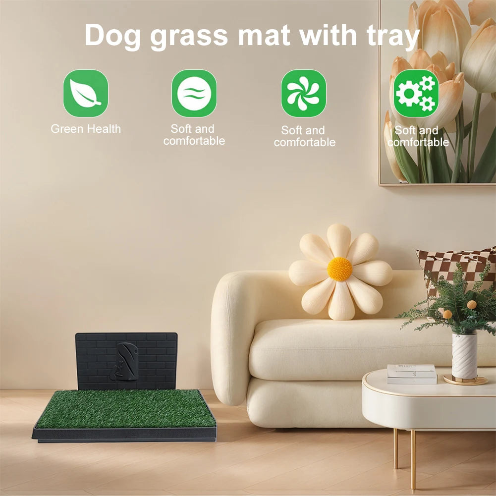 Reusable Dog Grass Pad with Tray
