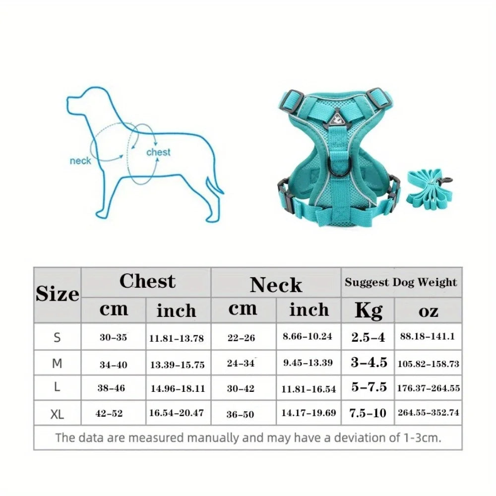 No Pull Reflective Harness & Leash
