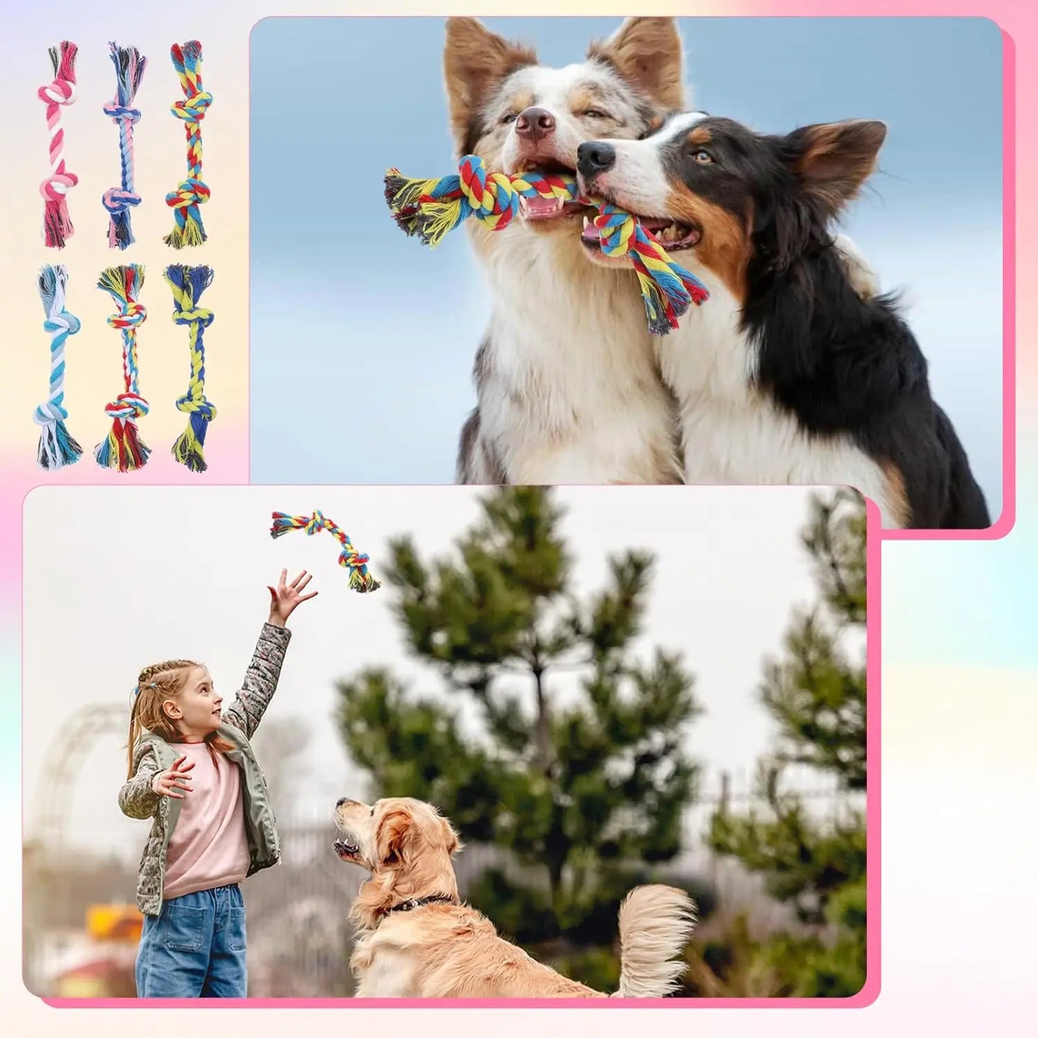 Braided Dog Chew Ropes