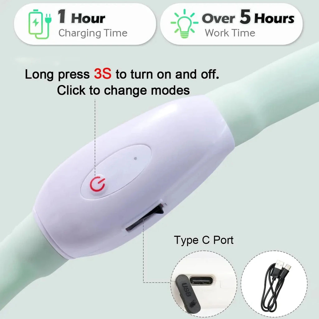 USB Rechargeable Glowing Dog Collar