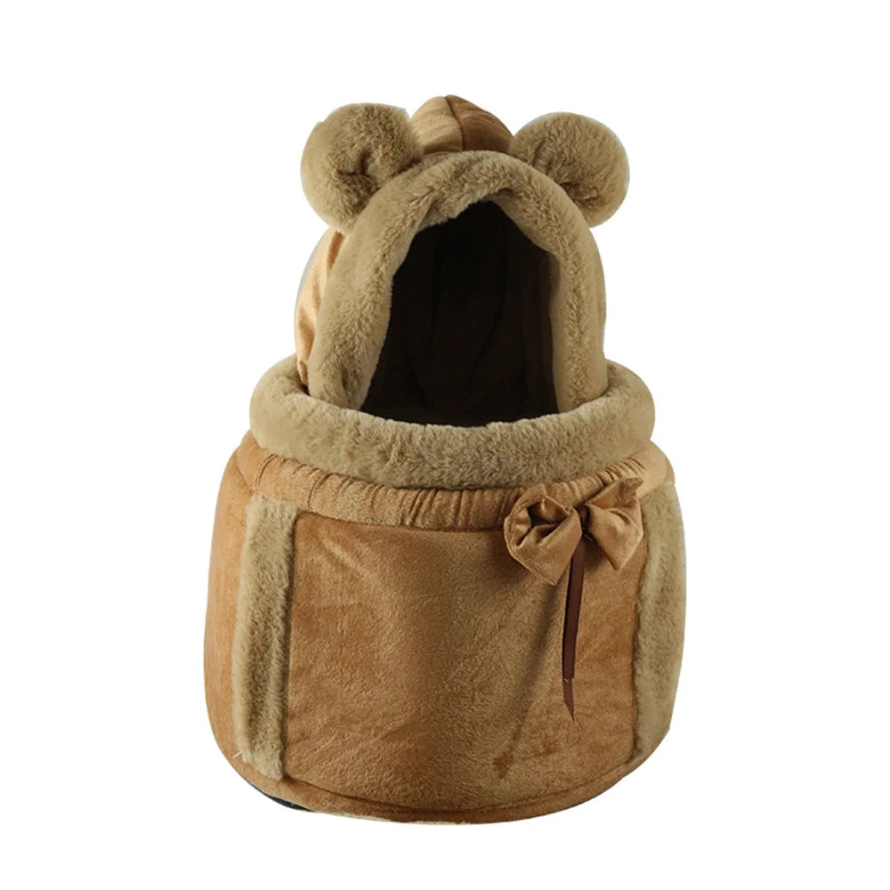 Winter Travel Puppy Backpack Carrier