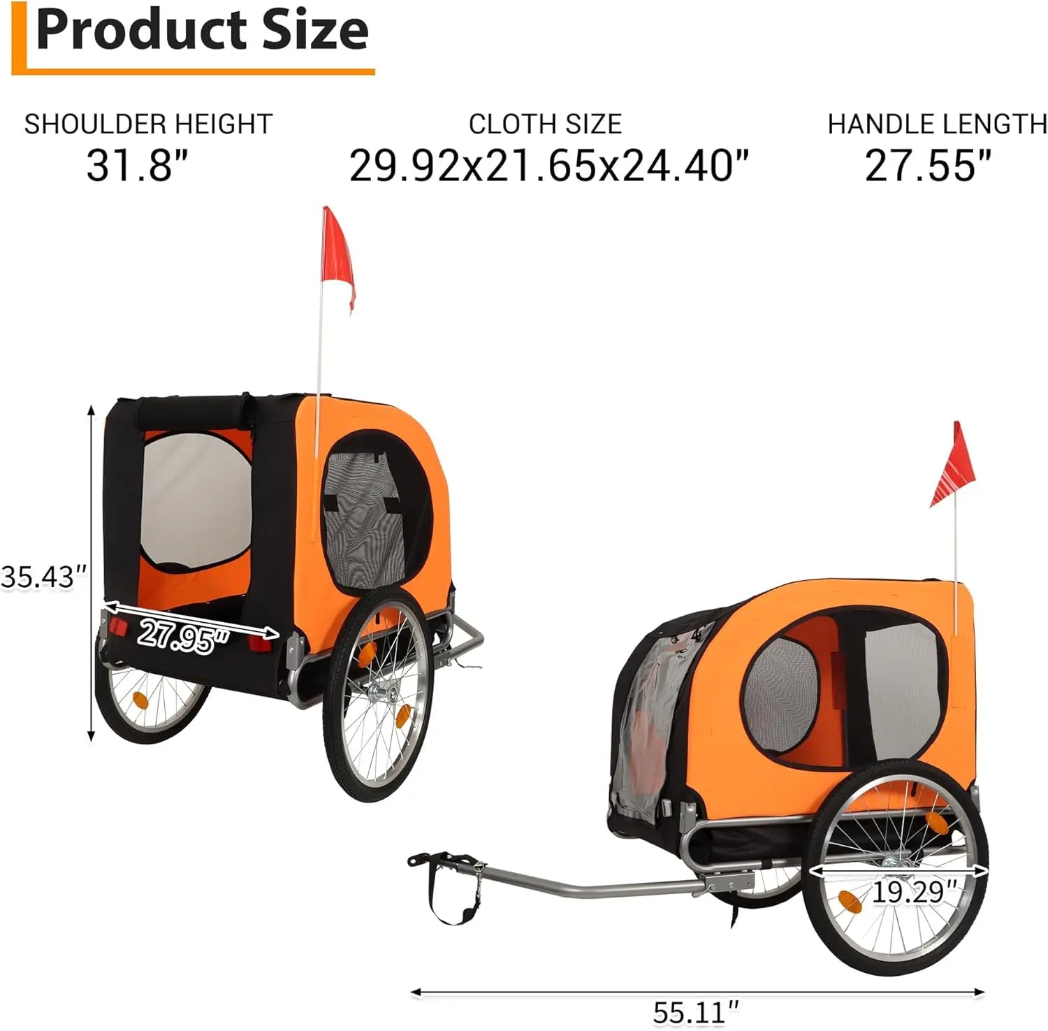 Large Dog Bike Trailer