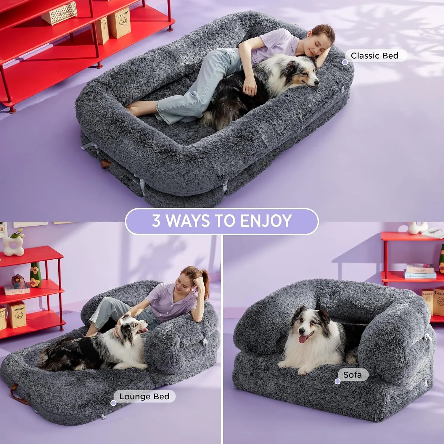 Foldable Human Dog Bed