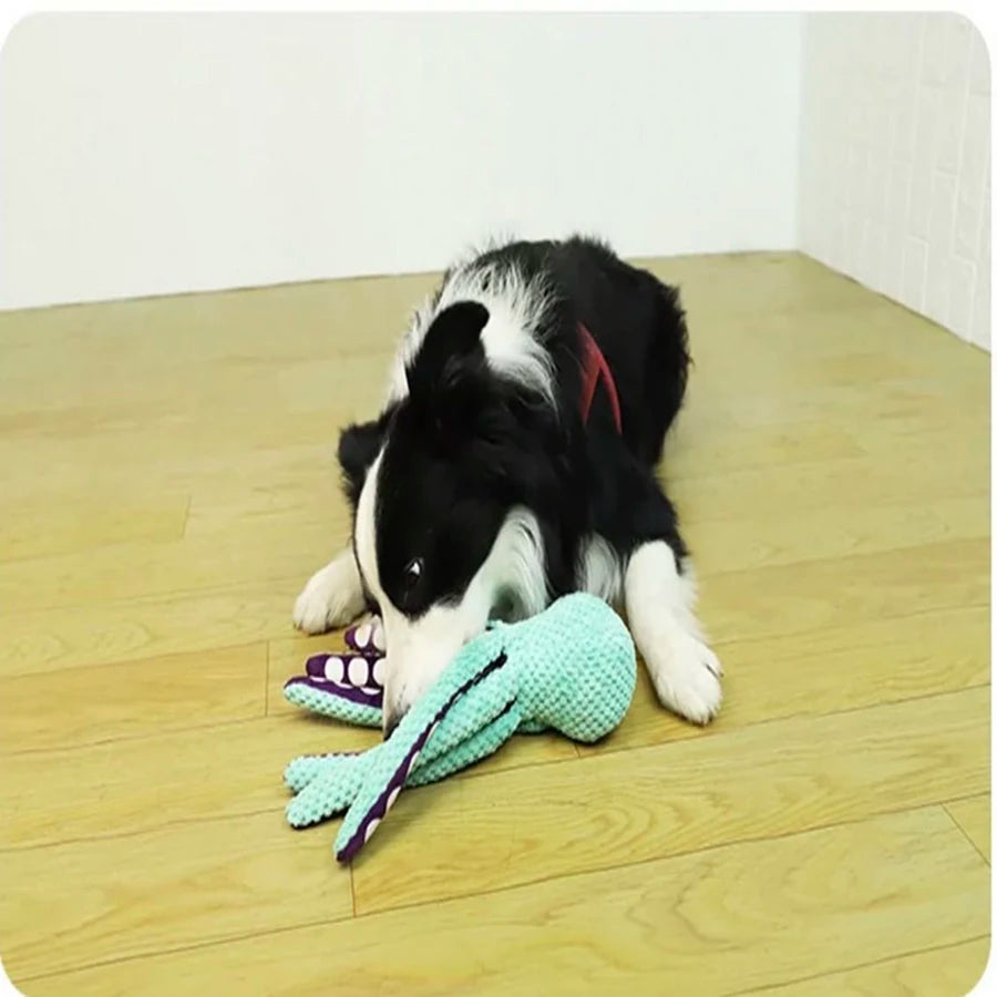 Fun Squeaky Octopus Dog Toy