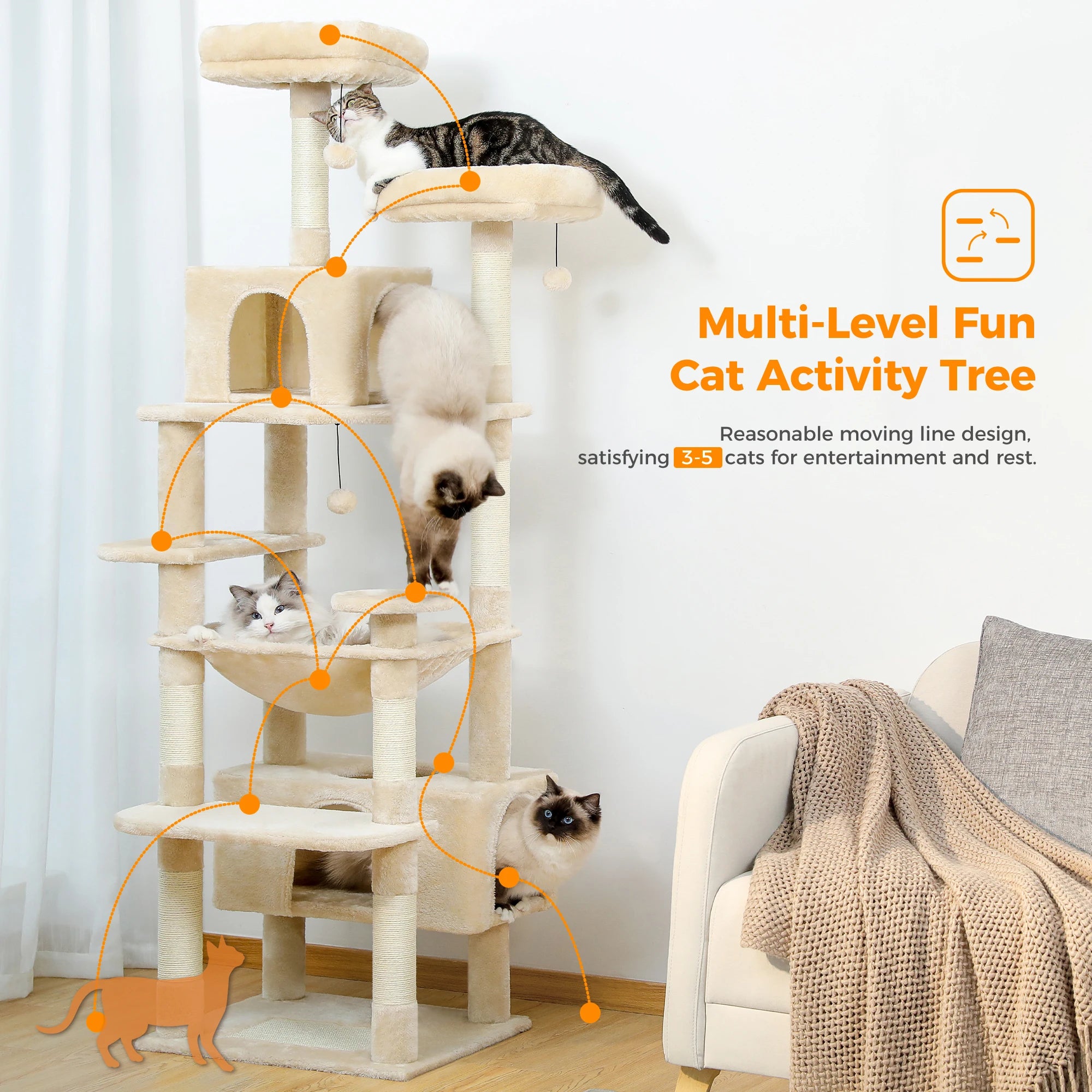 Large Cat Tree Tower