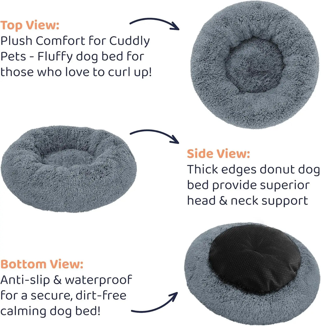 Plush Anxiety Relief Pet Bed