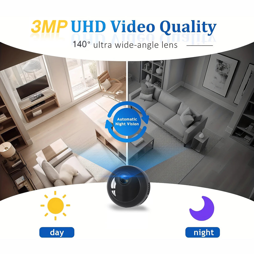 2.4GHz Wi-Fi m
Mini Security Camera