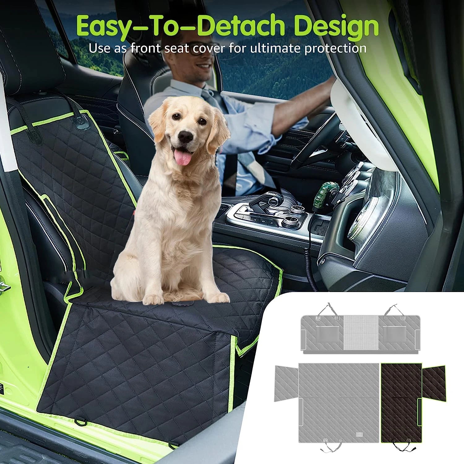 Waterproof Stain Resistant Rear Car Seat Protector