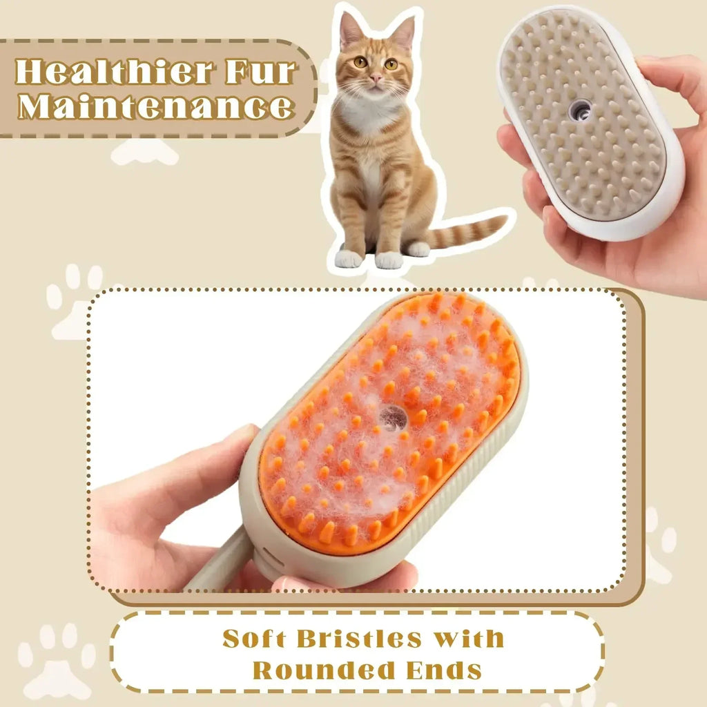 Electric Pet Spray Grooming Brush
