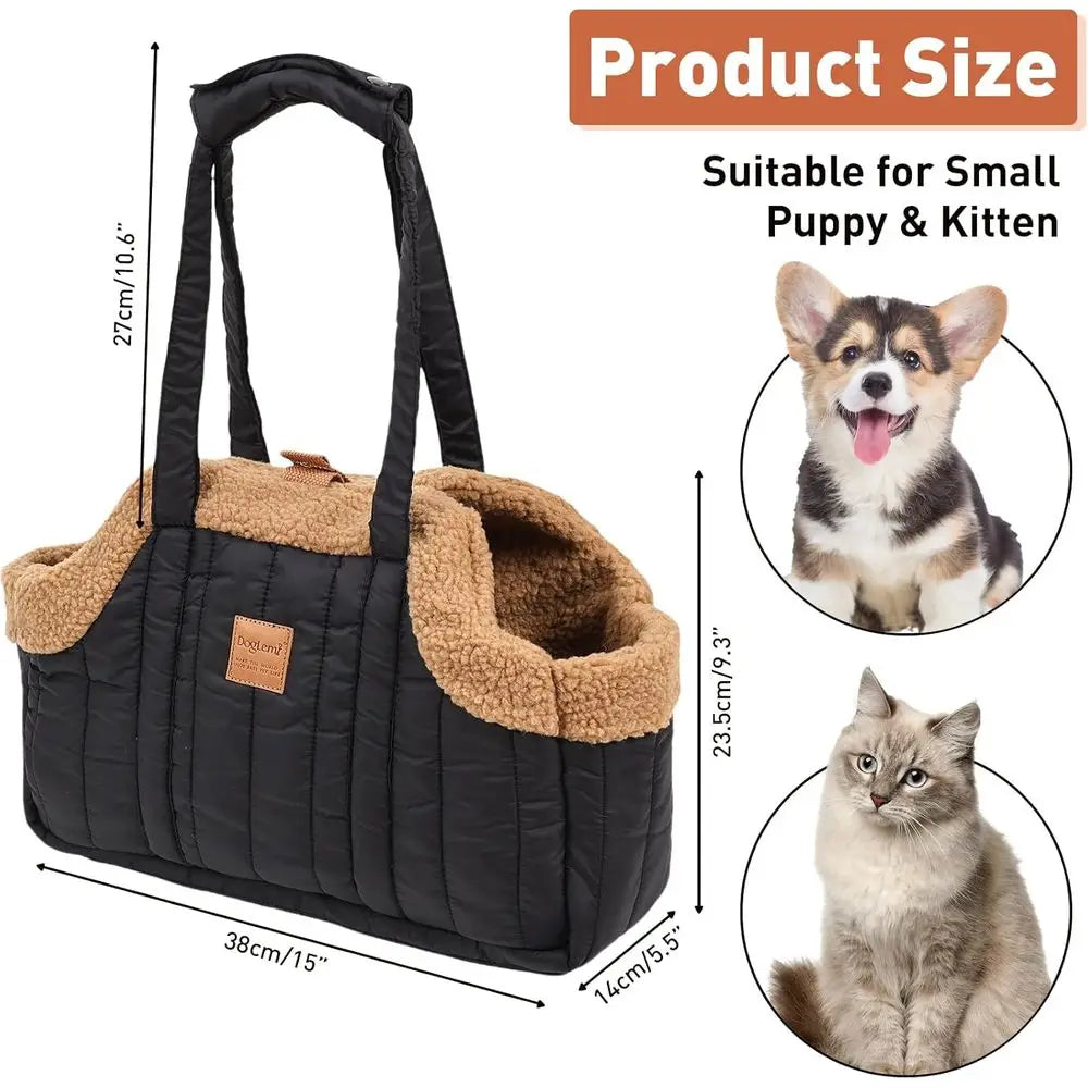 Winter Fleece Waterproof Dog Tote