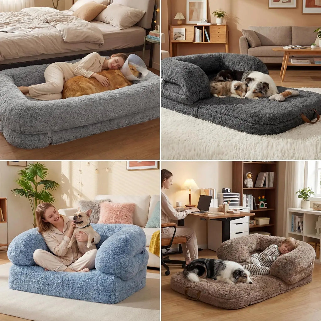 Foldable Human Dog Bed