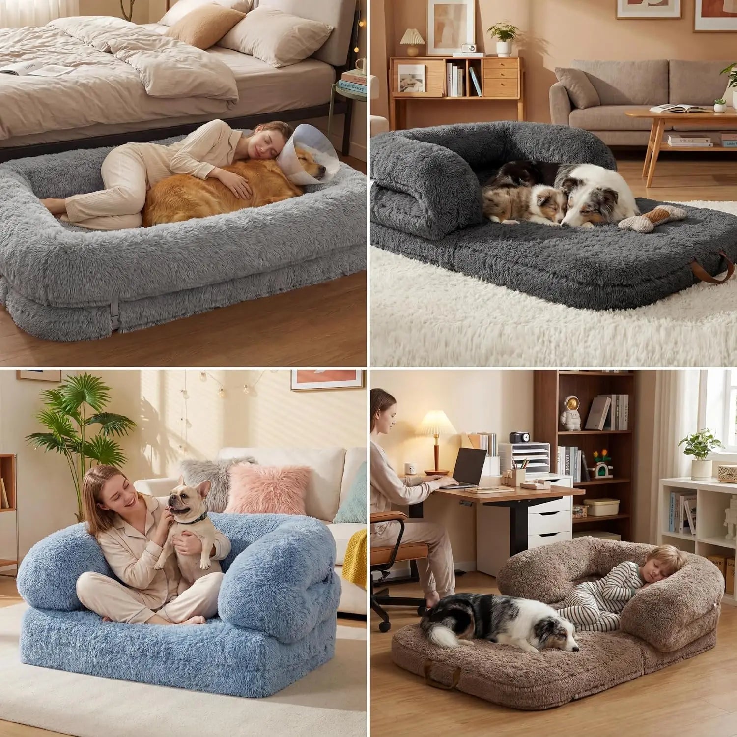Foldable Human Dog Bed