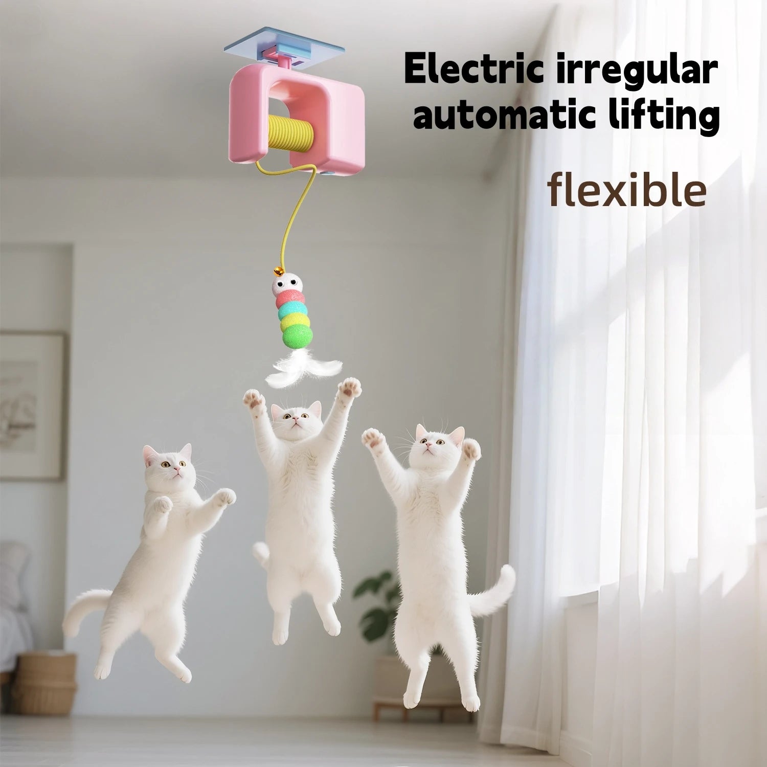 Electric Swinging Feather Cat Toy