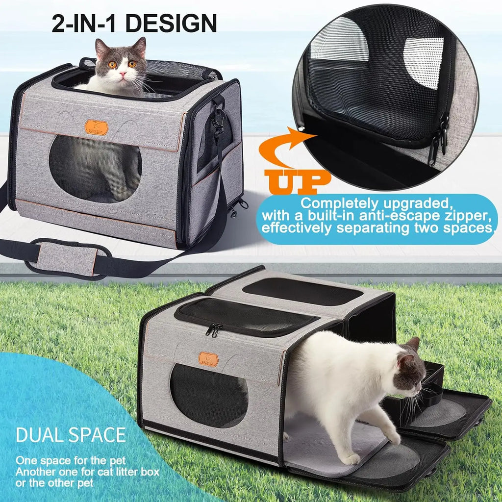 Cat Carrier with Litter Box