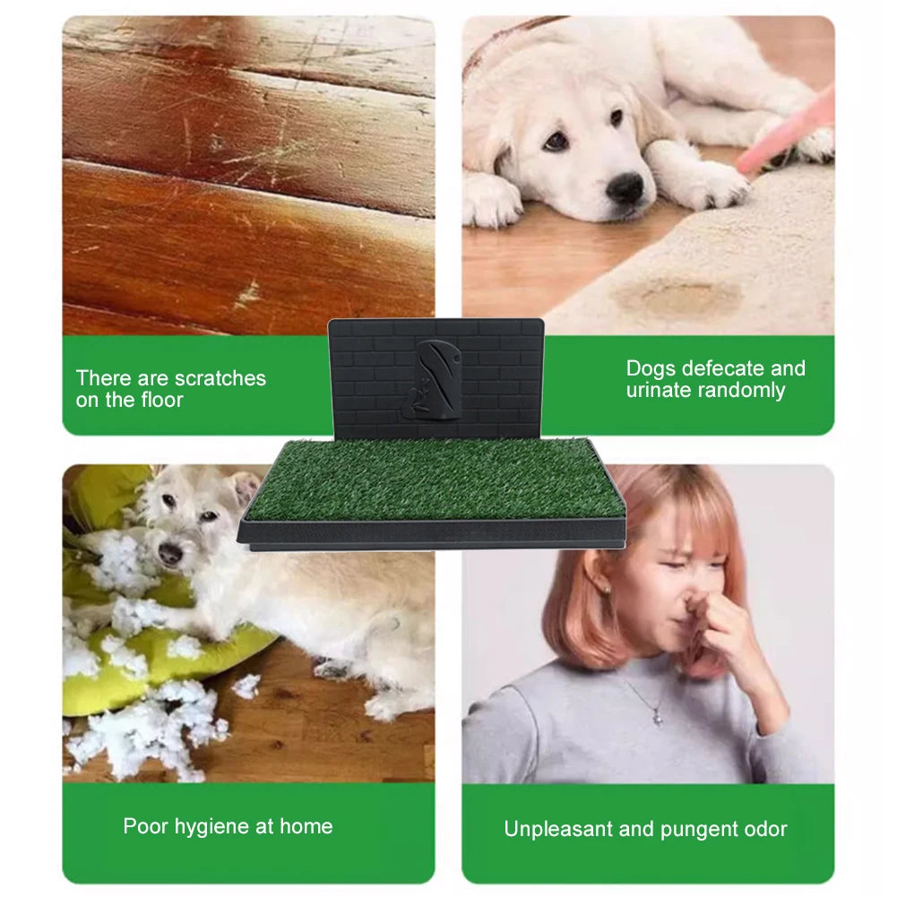 Reusable Dog Grass Pad with Tray